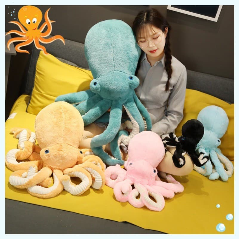 Super Macio Toque Ins Estilo Polvo Brinquedo De Pelúcia Oito Garra Travesseiro Boneca Bonito Presente De Aniversário Par