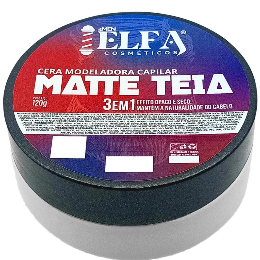 Cera Modeladora Capilar Elfa Matte Teia Efeito Seco 120g