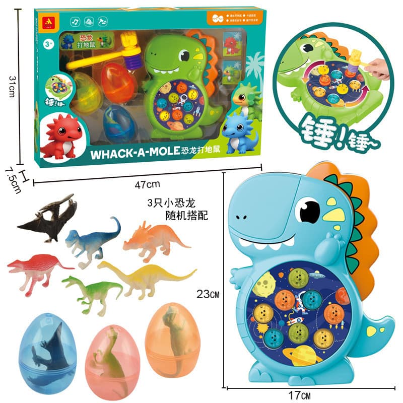 Brinquedo de bater na toupeira com tema de dinossauro, frete grátis, para crianças pequenas, meninas, meninos e bebês, b