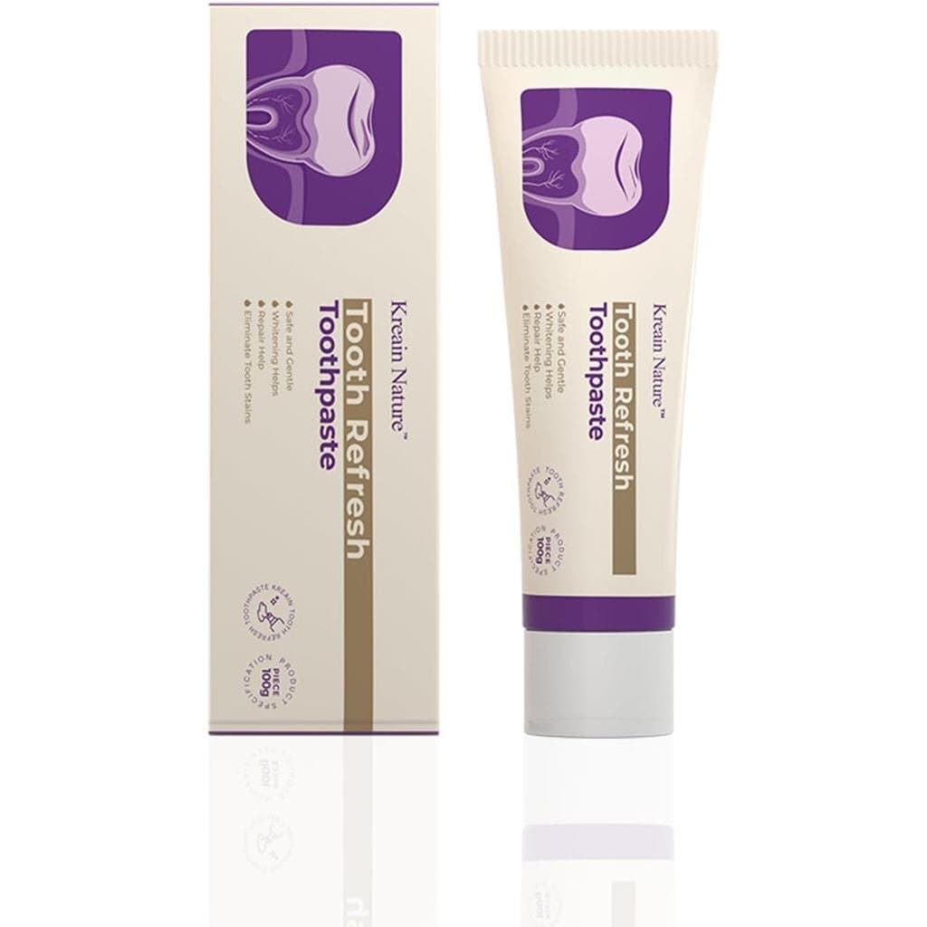Pasta de Dente Clareadora, Pasta de Dente Natural para Cuidado Oral, Ajuda a Remover Manchas de Café, Chá e Vinho, Tubo