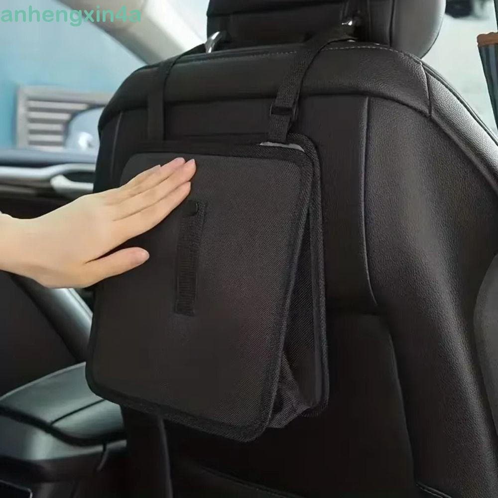 Lixeira Dobrável Para Carro ANHENGXIN , Caixa De Armazenamento De Tecido Oxford , Cesta De Lixo Suspensa , Portátil