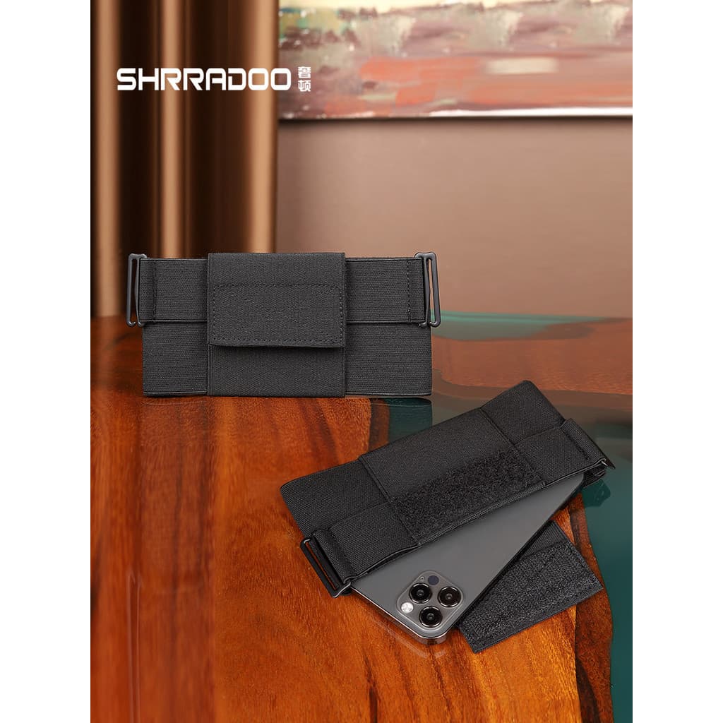 Cinto vestível para celular, bolsa de cintura estilo masculino, bolsa para celular, cintura ultrafina, leve, embalagem p