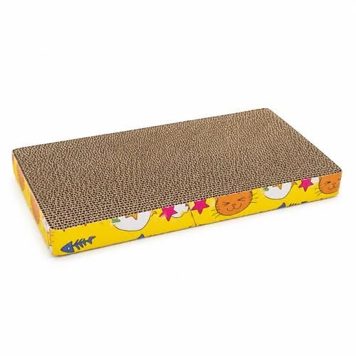 Arranhador Papelao Reto Gatos Catnip Natural Diversao Relaxamento