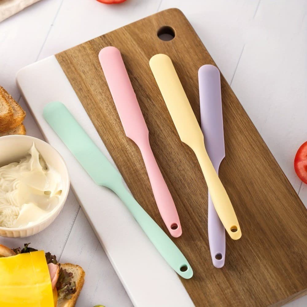 1 unidade, Espátula de Silicone para Potes, Espátula Antiaderente para Glacê, Silicone de Grau Alimentício, Resistente a