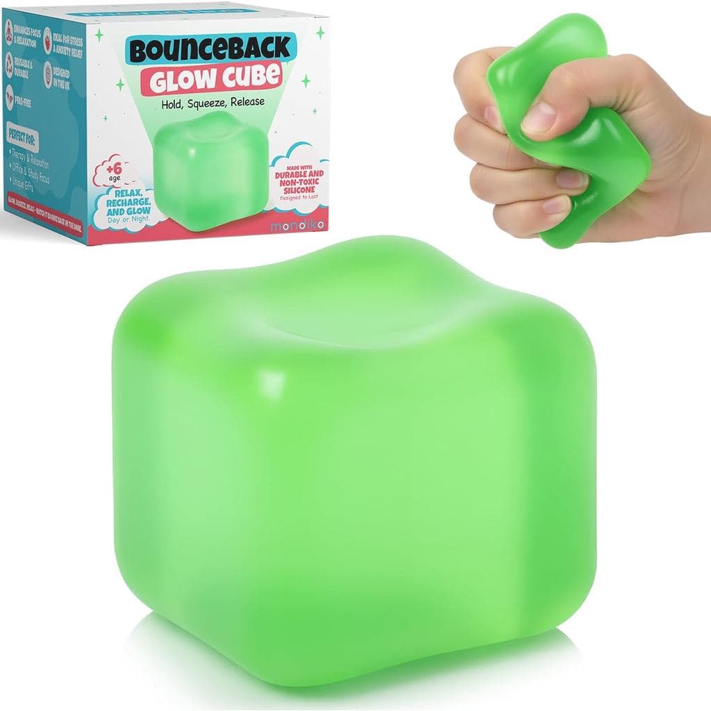 Cubo Anti-Estresse - Brinquedo Sensorial de Silicone Macio e Não Tóxico para Alívio de Estresse e Ansiedade, Brinquedo S