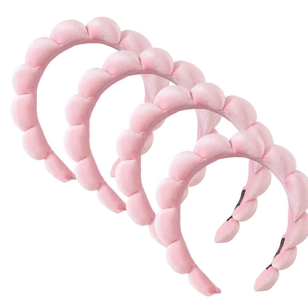 Faixa de Cabelo de Toalha de Algodão para Mulheres - Bonita Faixa de Esponja para Lavar o Rosto, Remover Maquiagem e Tom