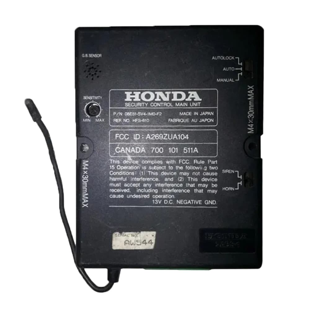 Módulo A269zua104 Alarme Honda Civic 1996 até 2000