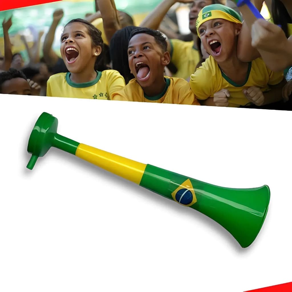 5 Corneta Vuvuzela Torcedor Apito Buzina Copa Brasil Torcida