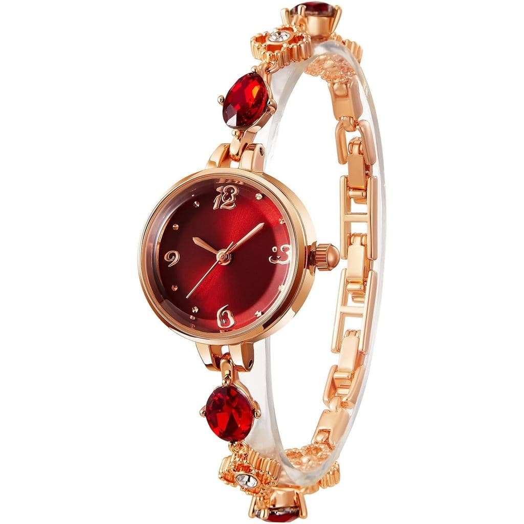 TIME100 Pulseira Feminina Redonda Mini à Prova d'Água, Presentes de Natal Exquisitos para Mulheres