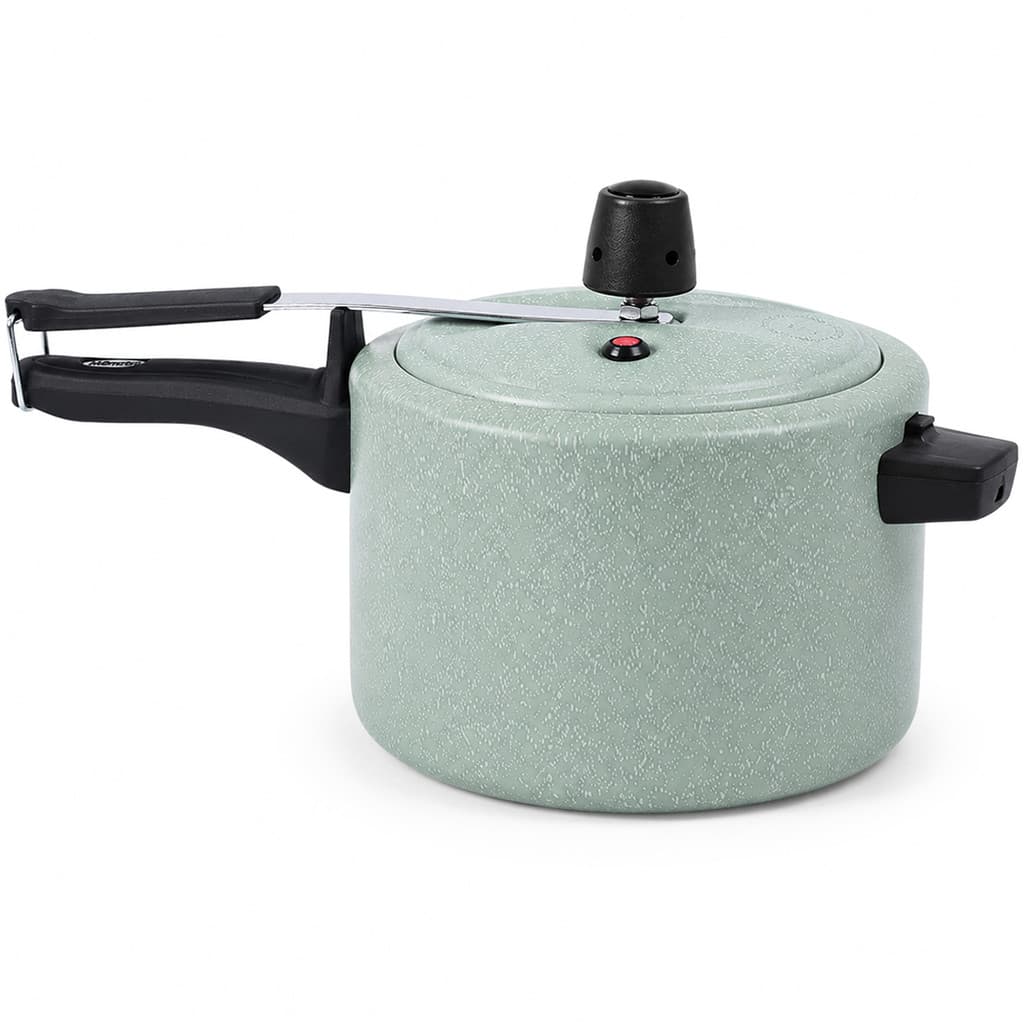 Panela de Pressão 4,5L Brinox Ceramic Life Vapt Antiaderente 20 cm Verde