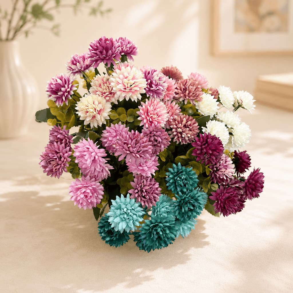Buquê de Cravo artificial com 10 flores para decoração, casamento, festa, arranjos.../0019