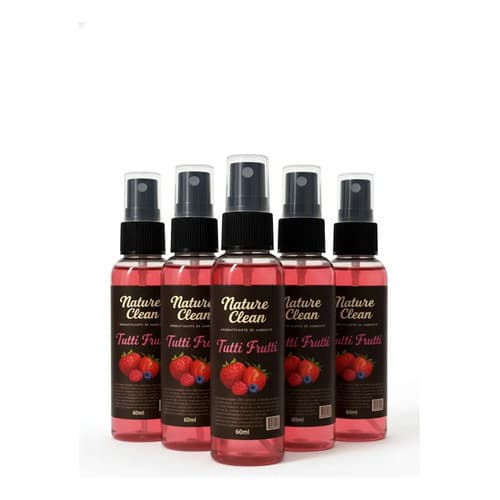 Kit C/ 5 Aromatizante Automotivo/ambiente Tutti Frutti 60ml