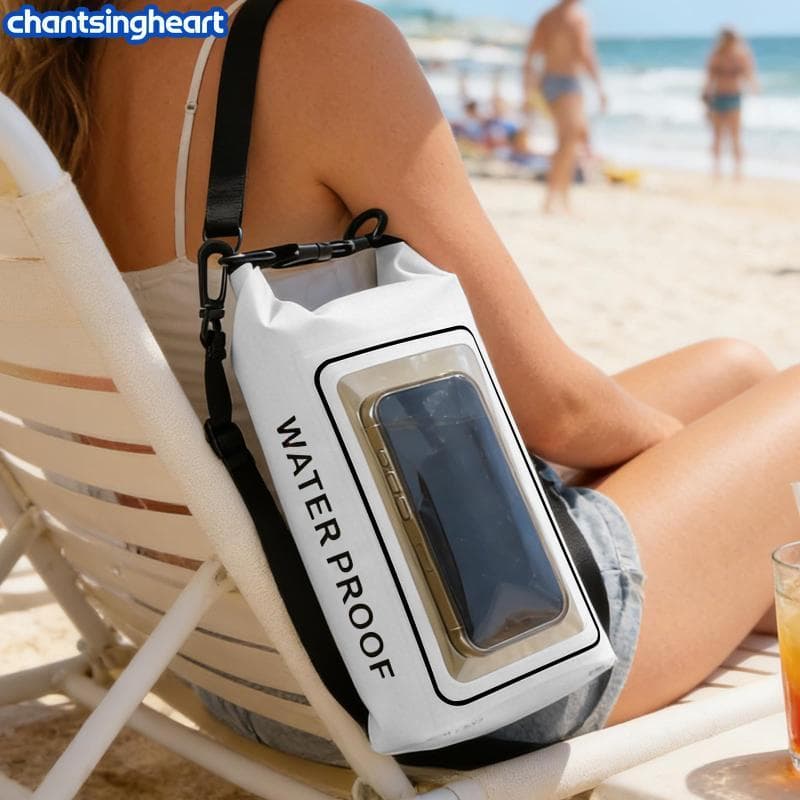 CHANT Bolsa De Natação Universal Em PVC À Prova D'água 2L Suporte Para Telefone Sa Seco Caminhadas , Atividades Aquática