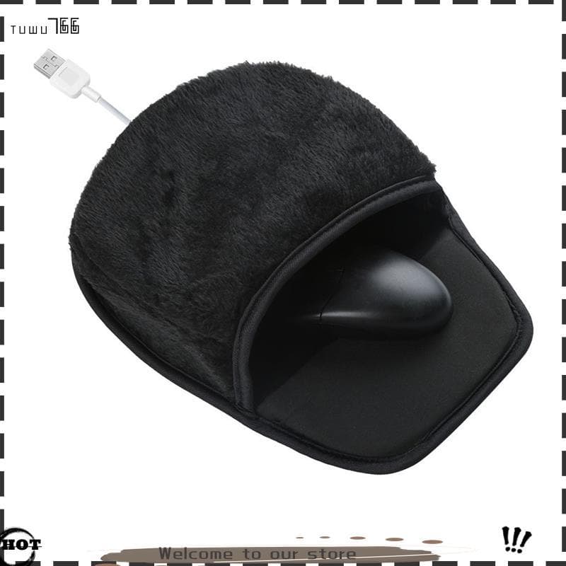 Codedhtrshj1usb Aquecido Mouse Pad Digitação Mão Mais Quente Inverno Pelúcia Aquecimento Mesa Acessório Do Computador Pa