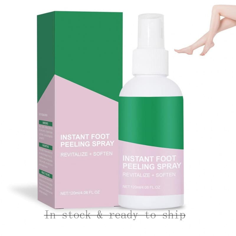 Spray para os Pés, Spray Esfoliante Instantâneo para os Pés, Máscara Esfoliante para os Pés de Verão, Remove pele morta,