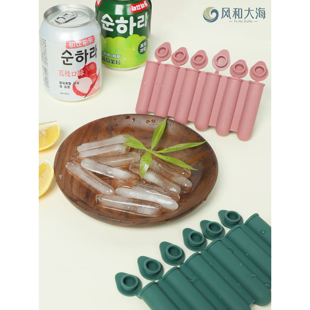 Molde de cubo de gelo doméstico bandeja de gelo de Silicone de grau alimentício pequeno molde de cubo de gelo fácil libe
