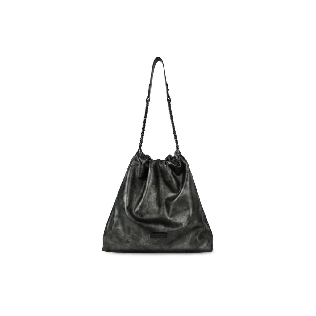 Bolsa de lixo com corrente INJOYLIFE Série tamanho grande Bolsa mensageiro de um ombro Bolsa Tote flacidez de couro de p