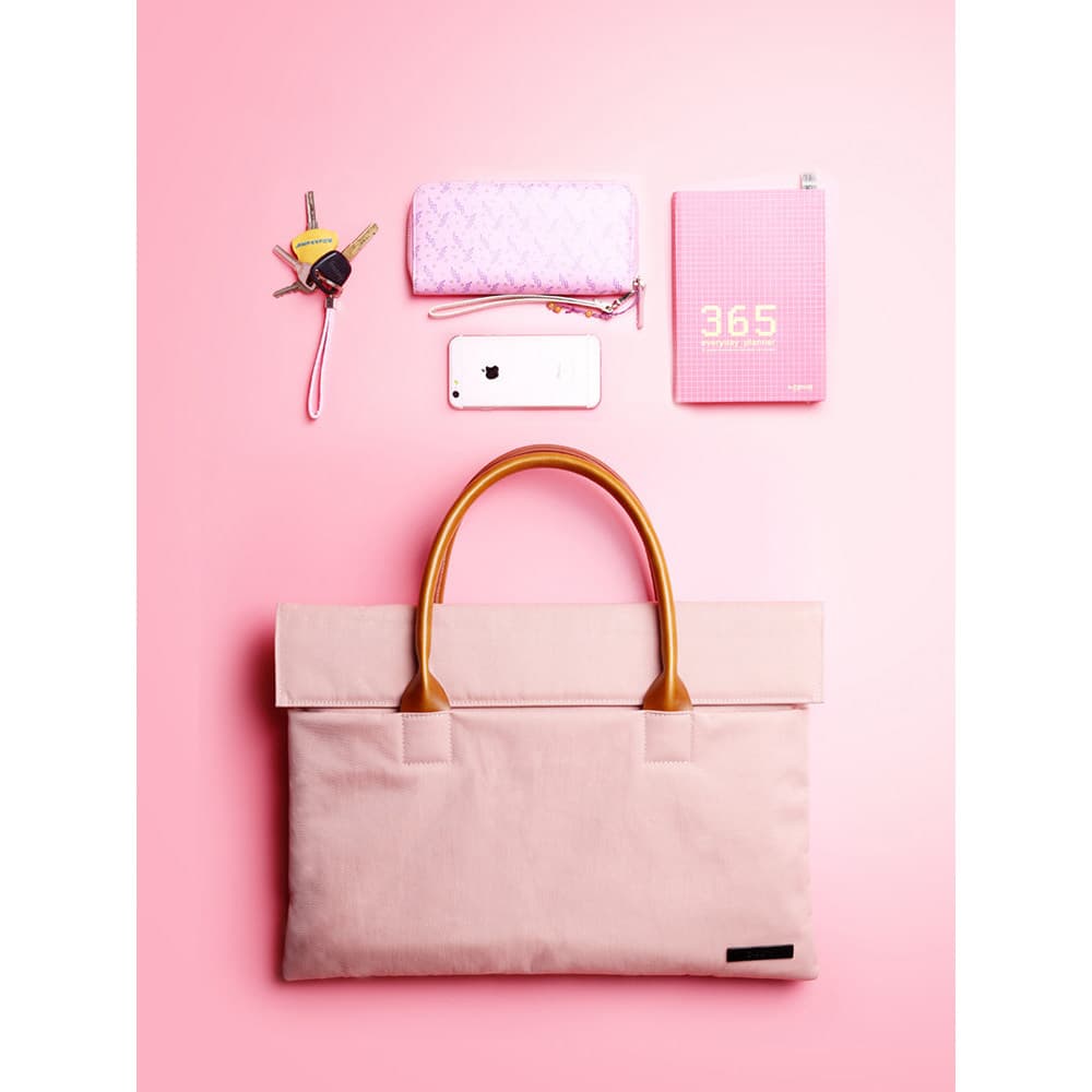 Pasta feminina moda grande capacidade lona temperamento Commuter versão coreana profissional arquivo de escritório bolsa