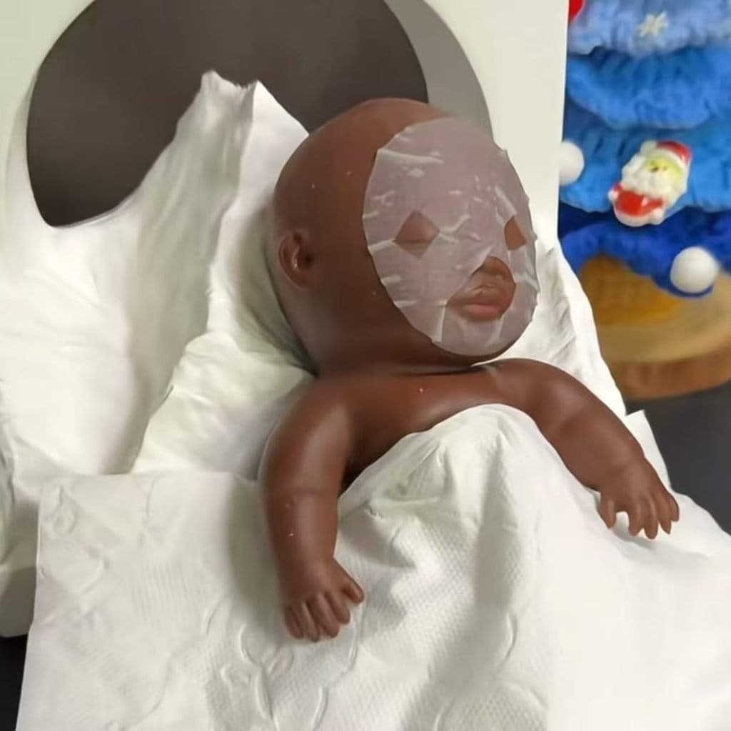 Boneca preta pitada música Natasha boneca boneca feio bonito homem negro brinquedo de descompressão