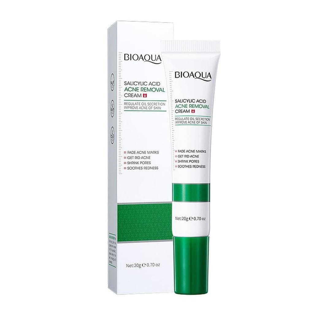 Creme de Ácido Salicílico BIOAQUA para Remoção de Acne, Redução de Poros e Alívio da Vermelhidão 20g