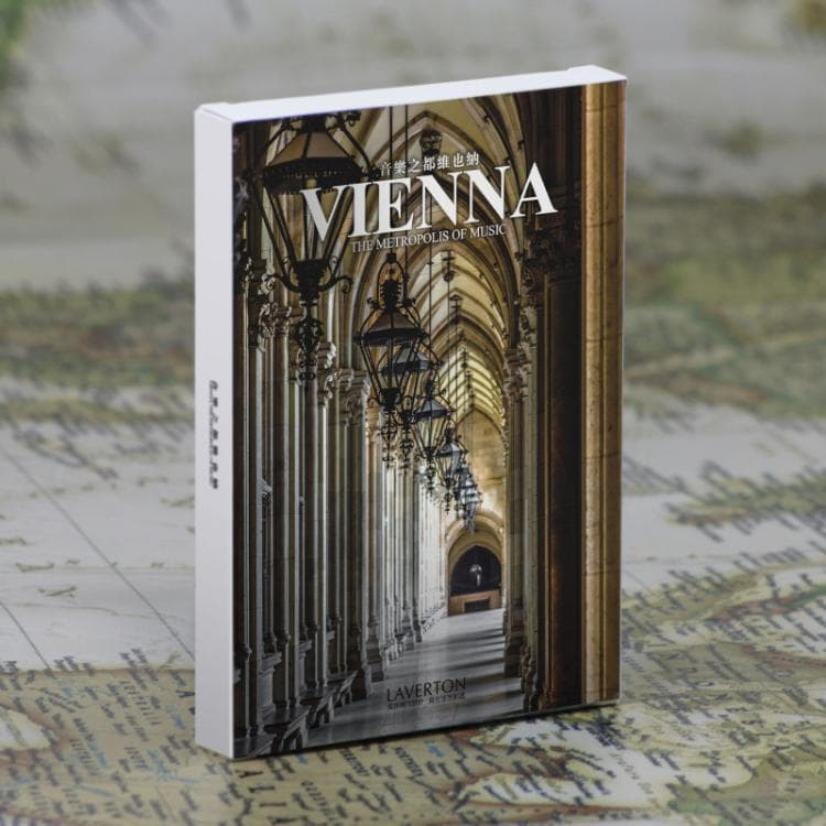 Cartão postal de paisagem da cidade mundial áustria viena cenário fotografia caixa de cartão estético 30 peças frete grá
