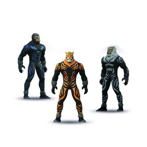 Brinquedo Infantil Super Herói Animal War Ação Diversão Coleção Figuras Heróis Animais
