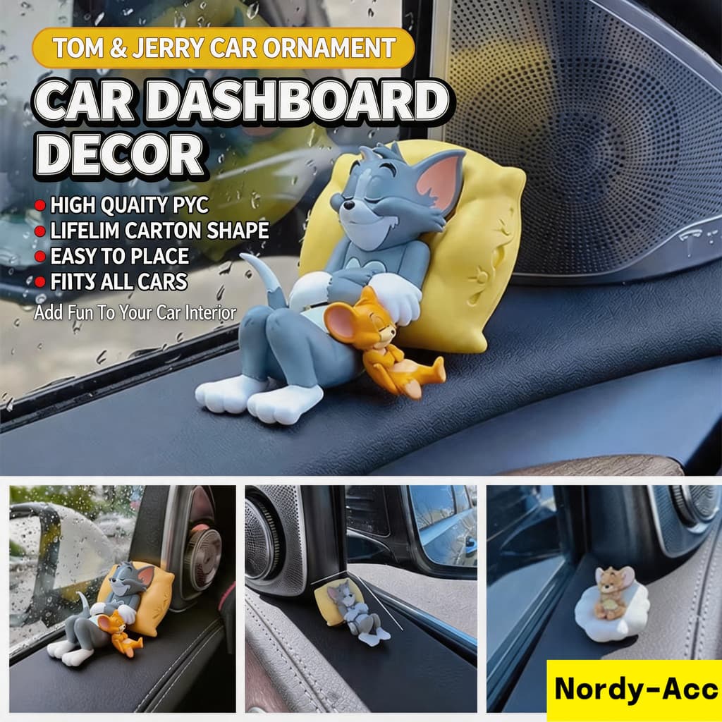 Clássico Dos Desenhos Animados Gato Mouse Dormir Figura Caixa Cega Painel Do Carro Ornamento Universal Decoração Interio