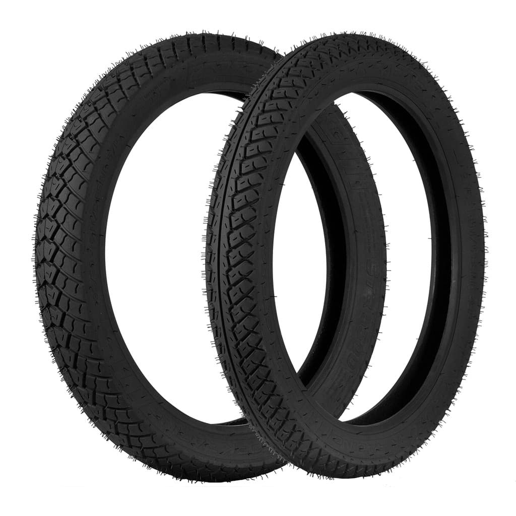 Kit Pneu Pro Tork STR 5000 2.75-18 e 90/90-18 Reinf 48P/57P com câmara CG Titan/Fan