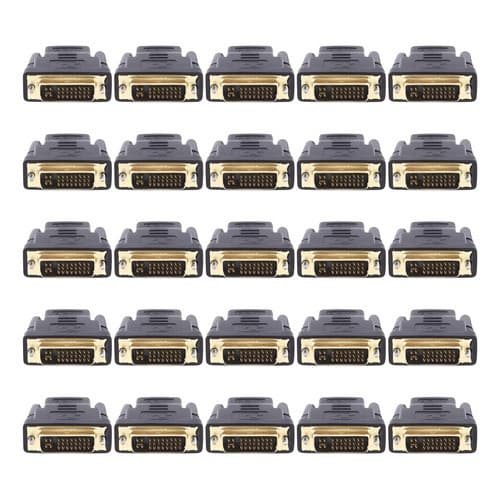 Kit De 30 Adaptador Hdmi Fêmea Para Dvi-d Macho 24+1