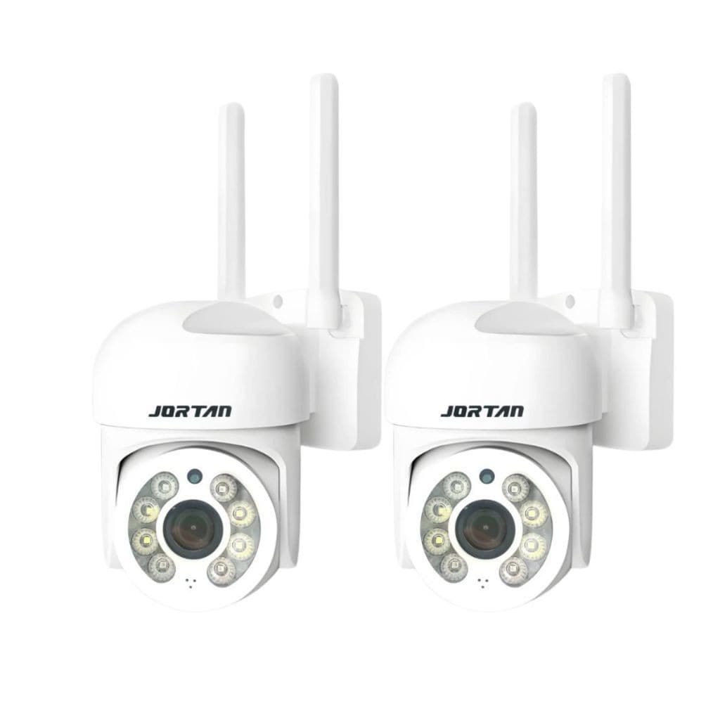Kit 2 Câmera de Segurança Wi-fi HD Branco Infravermelho IP66 - com App YOOSEE