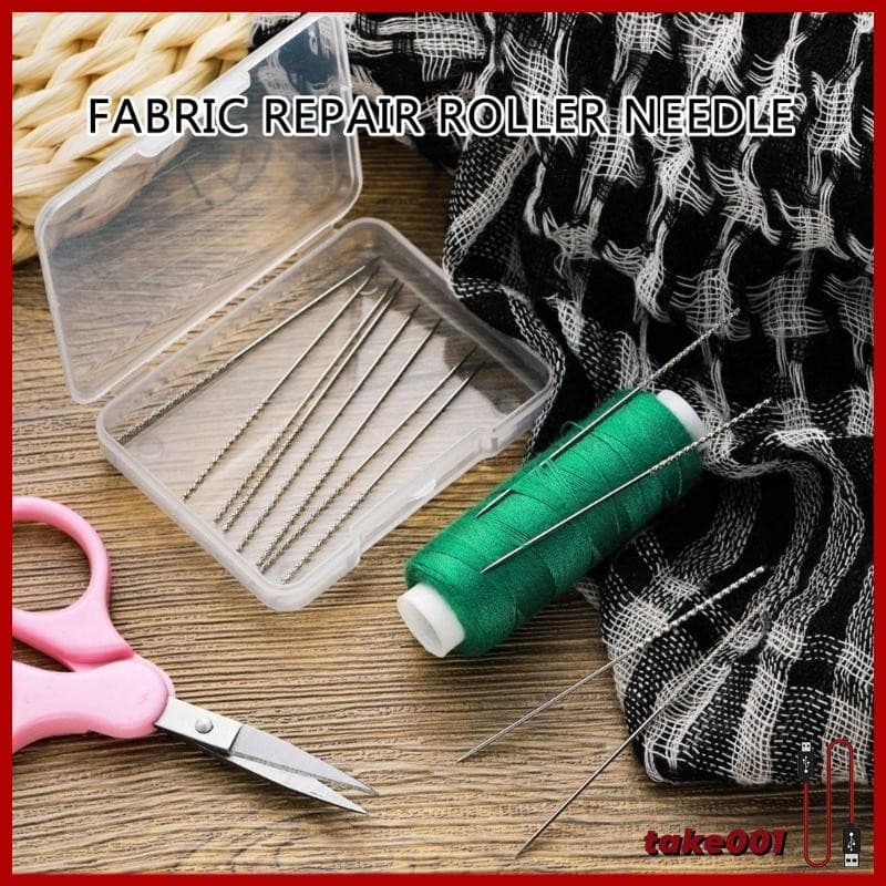 TAKE 15x Conjunto Snag Reparação Agulha Couro Artesanato Costura Ferramenta Reparo It
