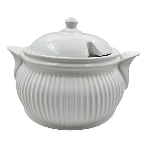 Sopeira 4 Litros Imperial Cumbuca Branca com Tampa Para Caldos Sopas