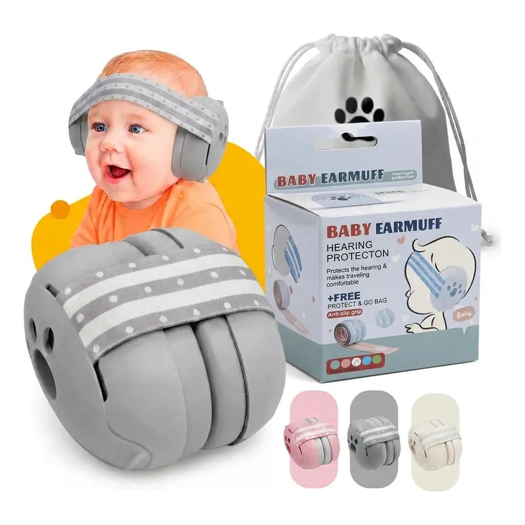 Abafador De Ruido Muffler Bebes Protetor Auditiva Infantil - XL