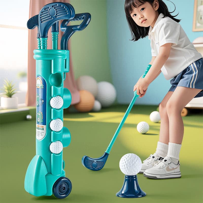 Crianças clube de golfe brinquedo conjunto bola boliche esportes internos sentido integração treinamento bebê jardim de