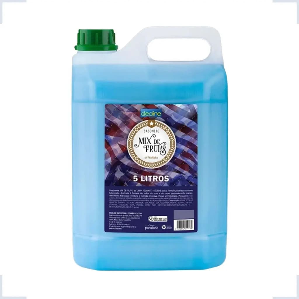 SABONETE LIQUIDO 05 LITROS MIX DE FRUTAS PREMISSE