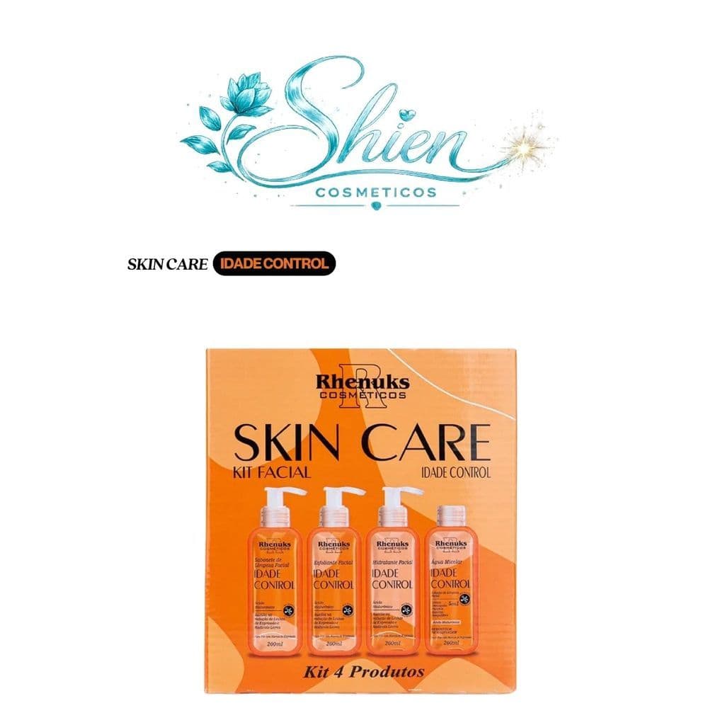 Kit Skin Care Anti Idade Com 4 Itens Rhenuks Cosméticos (Afilhado)