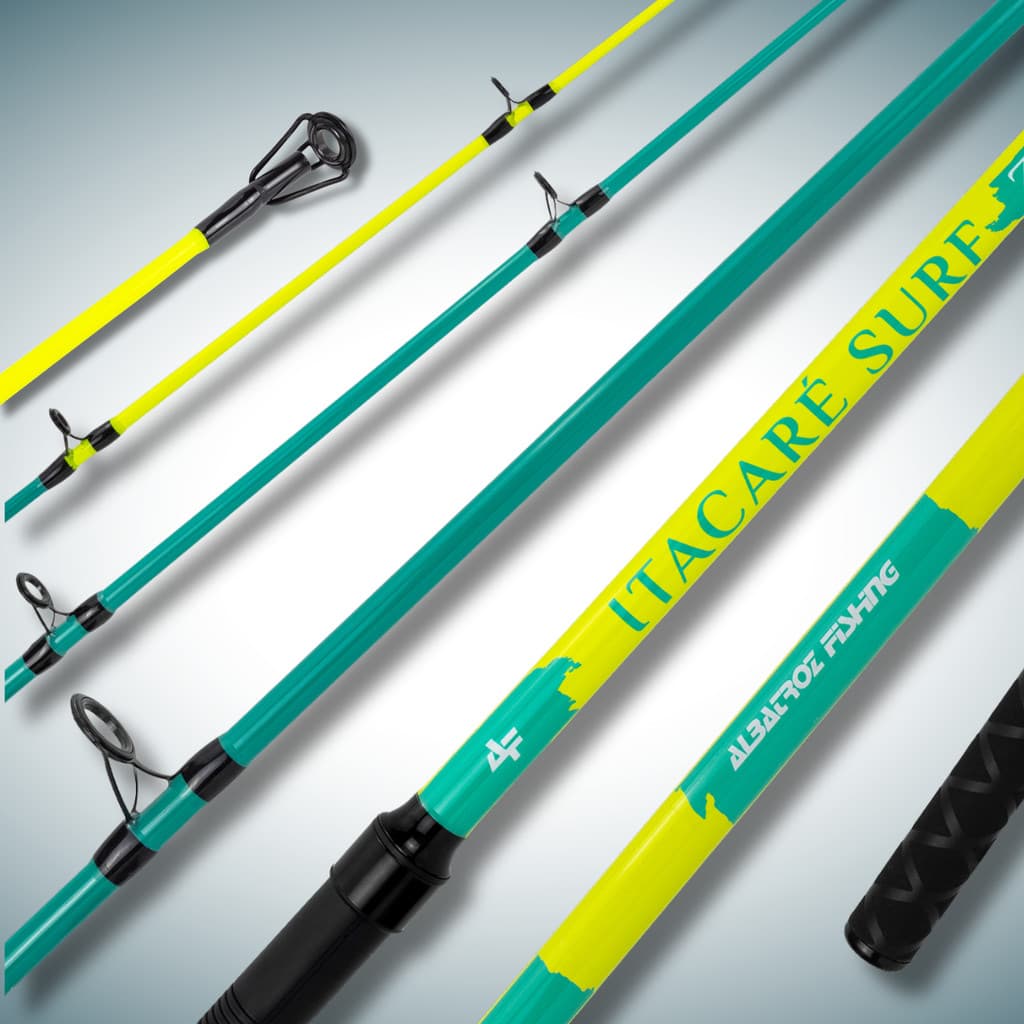 Vara Itacaré Surf 3m 40lbs Fibra Vidro Para Molinete Pesca Maritima Mar Agua Salgada