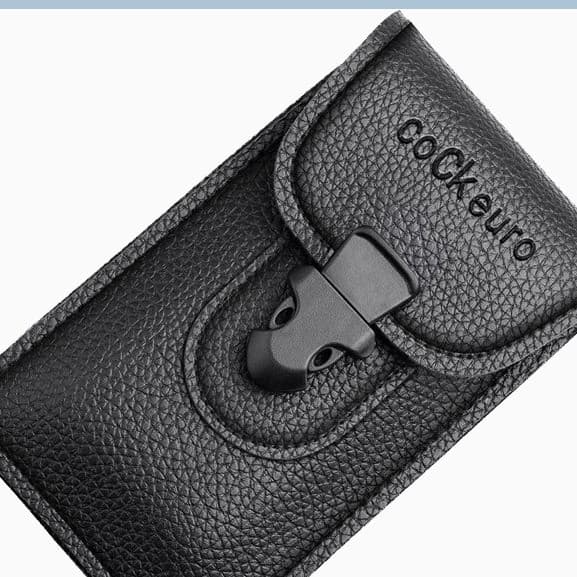 Masculino high-end estilo Vertical canteiro de obras trabalho-embalado cigarro caso usar cinto de couro genuíno high-end
