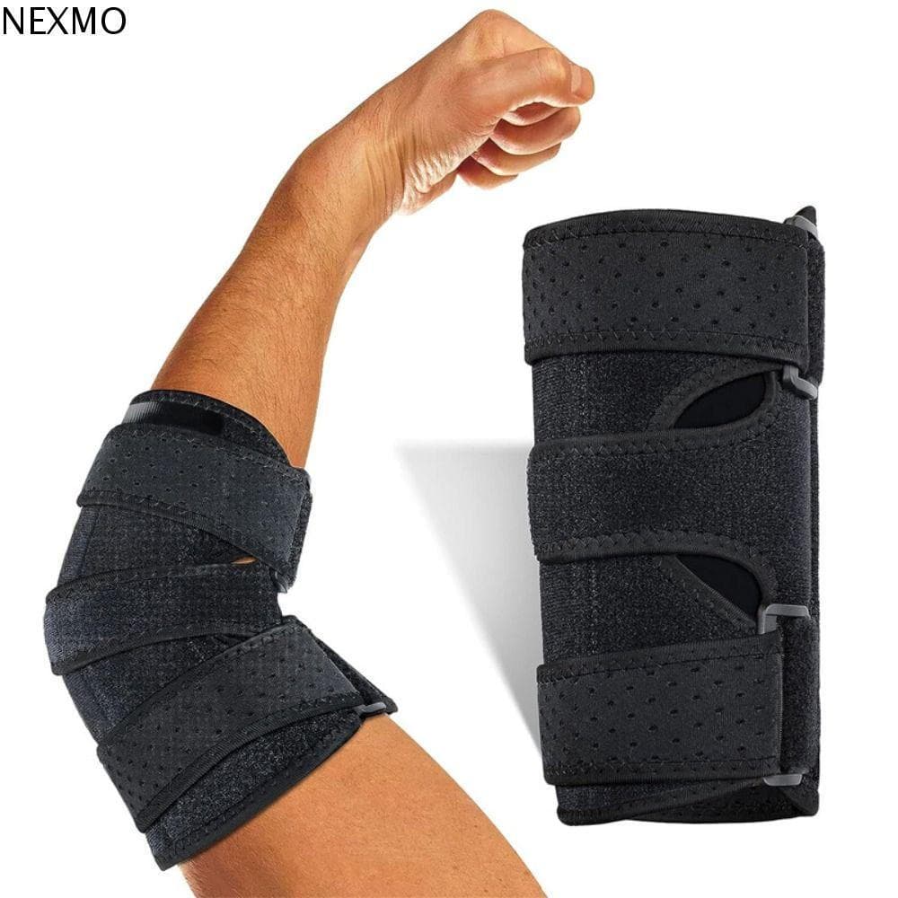 Cinta De Cotovelo NEXMO , Suporte Estabilizador Espesso Ajustável , Protetor De Articulação De Braço Com Alças Removívei