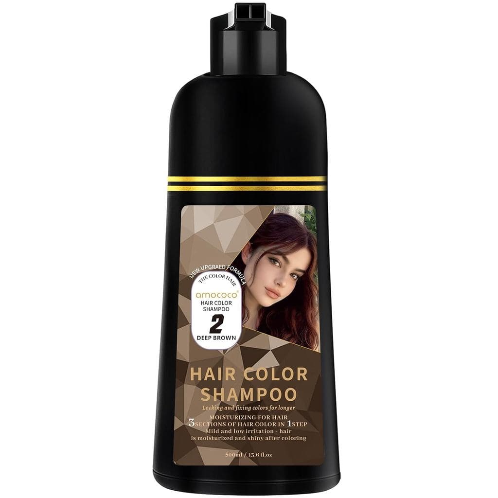 Shampoo Tonalizante, 3 em 1 para Cobertura de Cabelos Brancos, Tintura Capilar em Uma Etapa, Shampoos para Cabelos Tingi