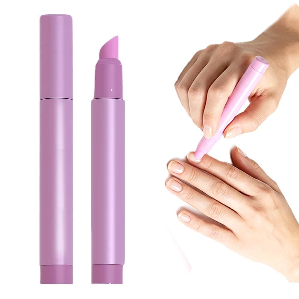 Caneta de Cuidado para Unhas 3 em 1, Nova Caneta de Óleo para Cutículas 2026 Unhas Secas, Empurrador de Óleo para C