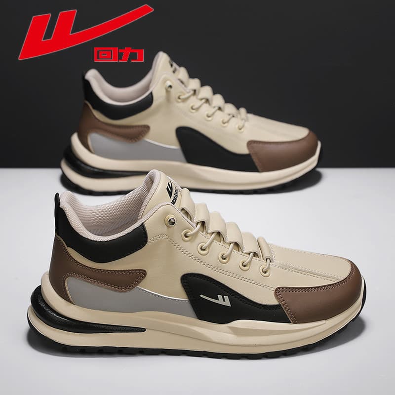 Puxar para trás sapatos masculinos genuínos primavera outono tênis de couro Casual sapatos de couro mais veludo Forrest