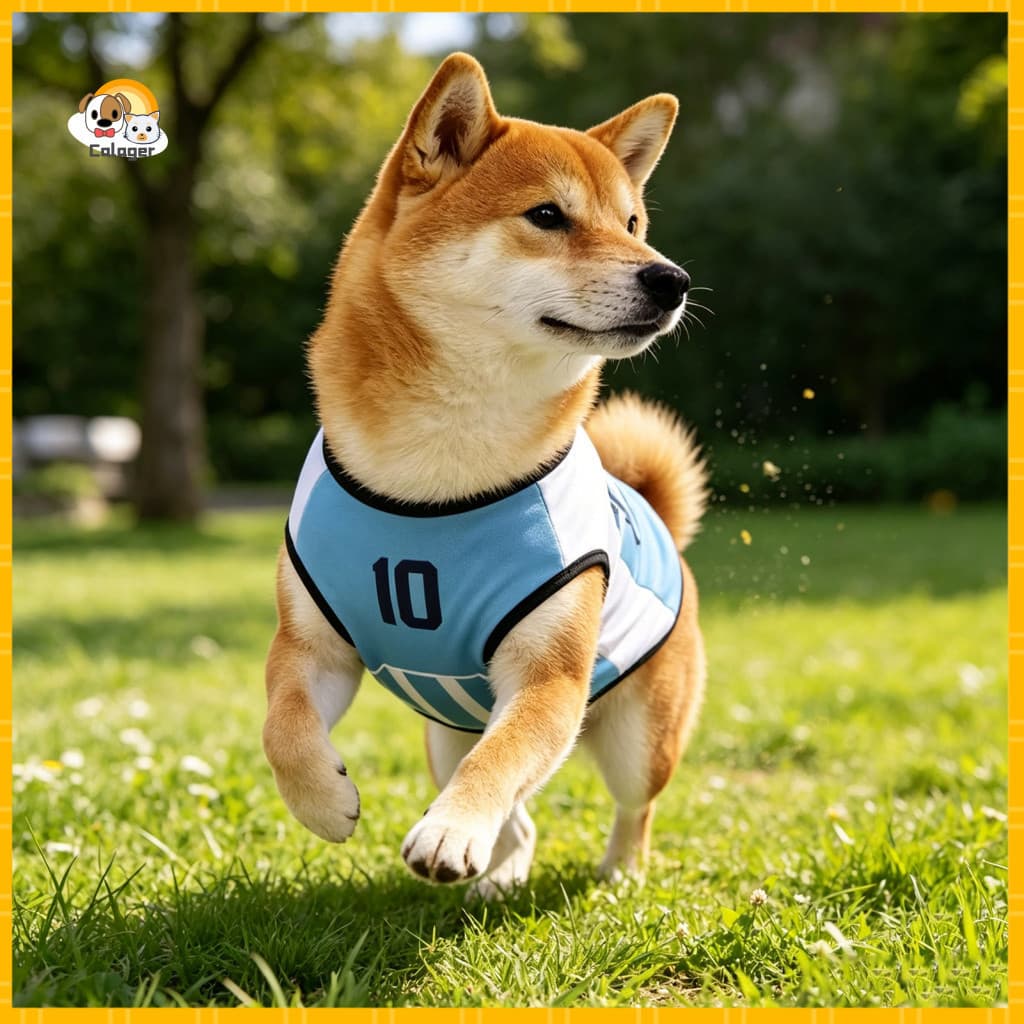 [Tendediy] Camisa Para Cães Roupas Ativas De Futebol Respirável Camiseta Regata De Verão Vestuário Animais De Estimação