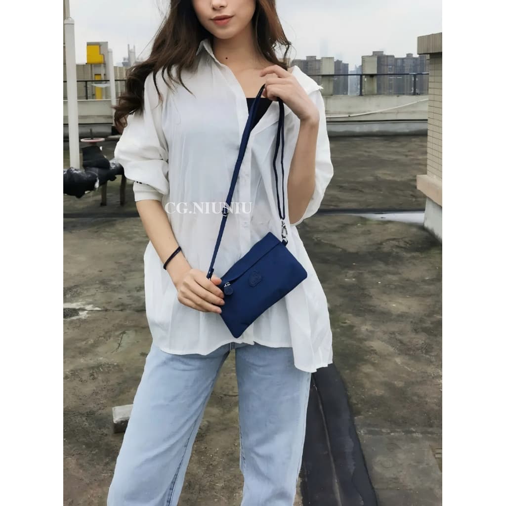 Mini Cross-body pequeno saco de pano feminino chave moeda bolsa à prova dwaterproof água carteira longa saco de passapor