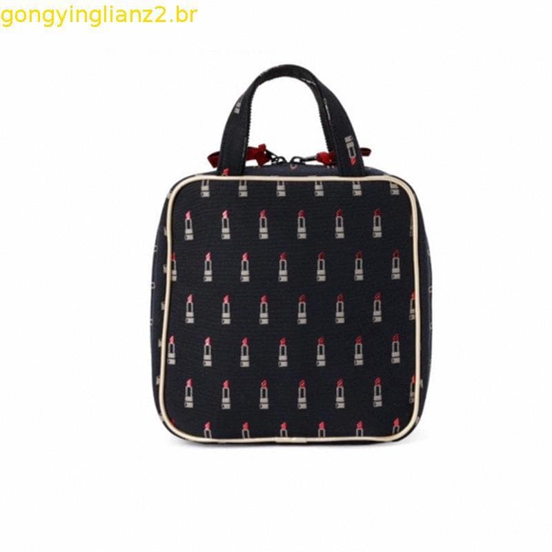 Bolsa Cosmética Bordada-Organizador De Maquiagem De Camada Dupla (Premium Travel Essential)