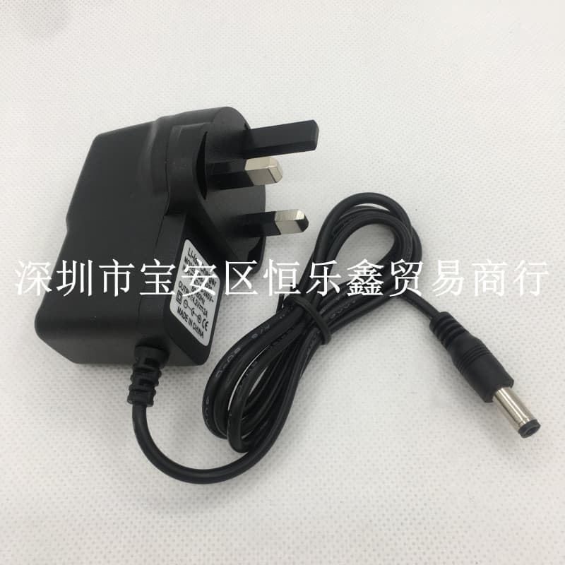 Cabo de extensão para pedal de efeitos de guitarra, fonte de alimentação 9V1A, adaptador de energia, negativo por dentro