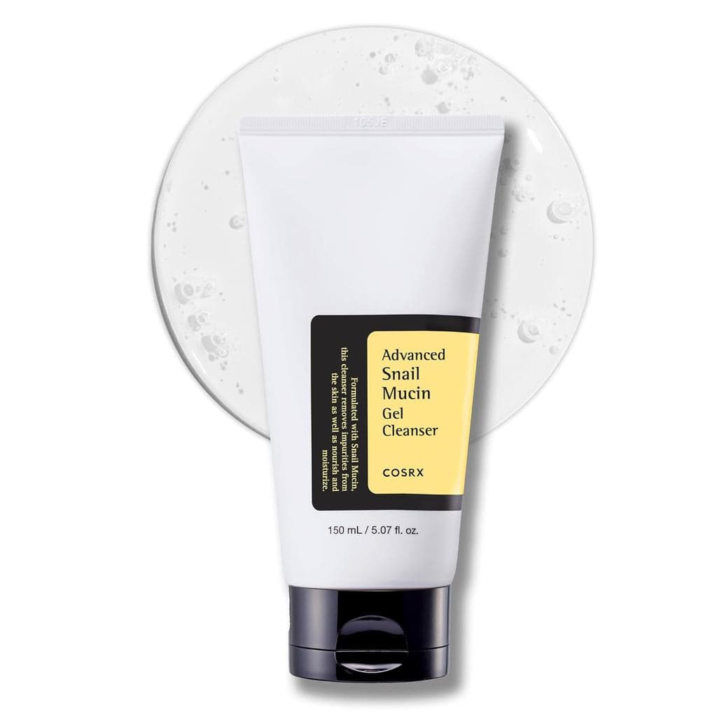 COSRX Advanced Snail Mucin Gel Cleanser, 5.07 Fl Oz/150mL, Gel Rico para Limpeza Profunda Diária para Pele Seca e Sensív