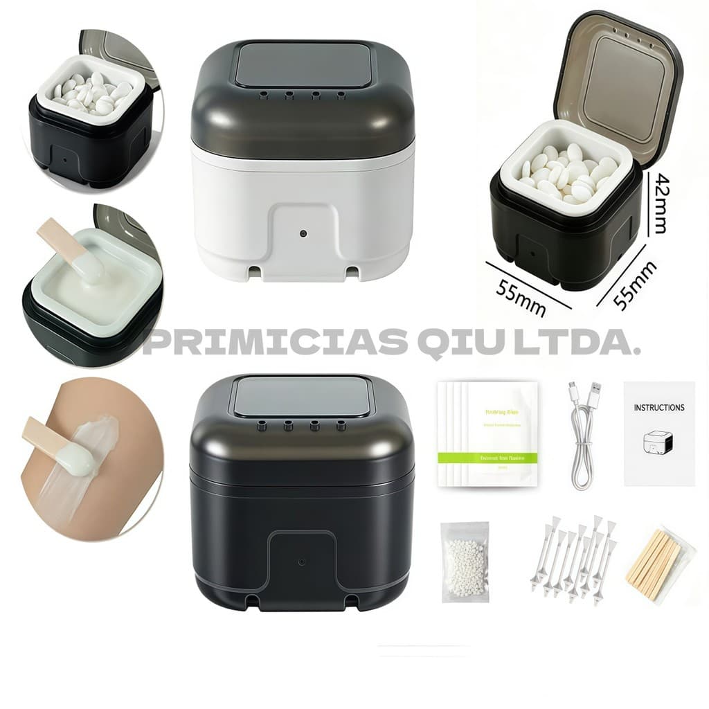 Mini Aquecedor De Cera Depilatória Termocera De Bolso Recarregável Bivolt 5,5cm Acessórios DKL