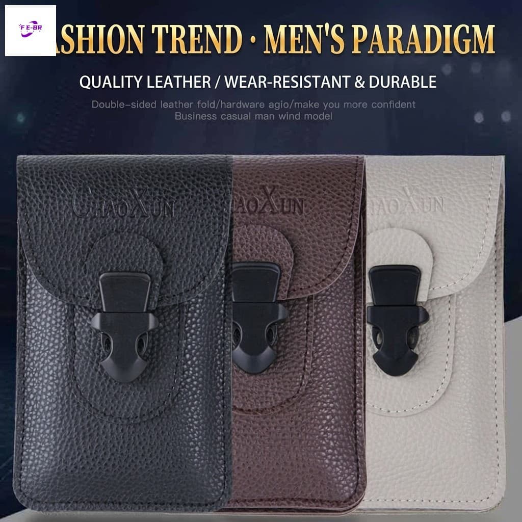 Bolsa De Cintura Ultrafina Masculina De 7 Polegadas-Cinto Para Celular Esportes Ao Ar Livre
