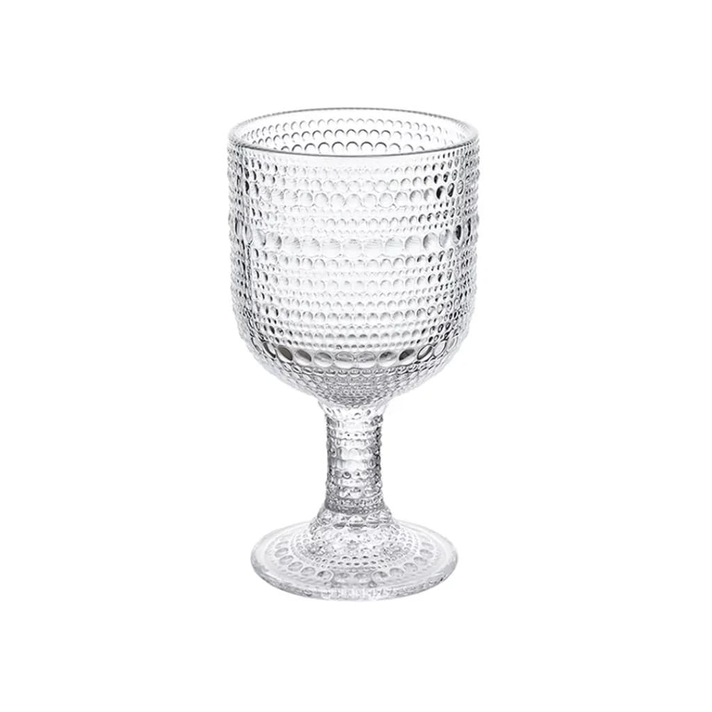 Jogo 2 Com Taças De Vidro Pallas Cristal Bolinhas 350ml
